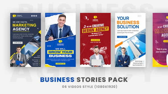 Corporate Business Company Promo Stories - VideoHive 36158098