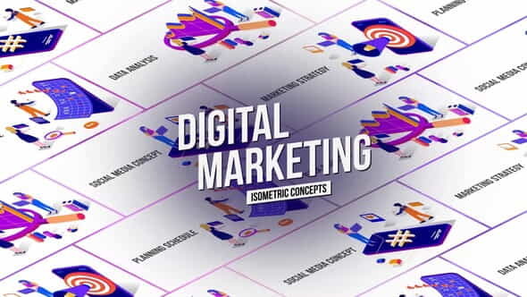 Marketing - Isometric Concept - VideoHive 26531118