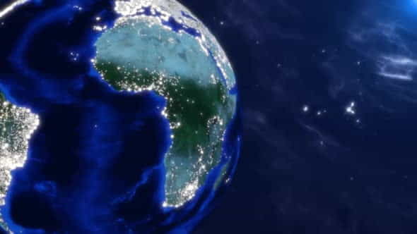 Digital Planet Earth Copy Space - VideoHive 32385388