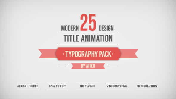 25 Design Titles Animation - - VideoHive 11779069