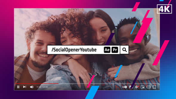Social Opener Youtube - VideoHive 45848036