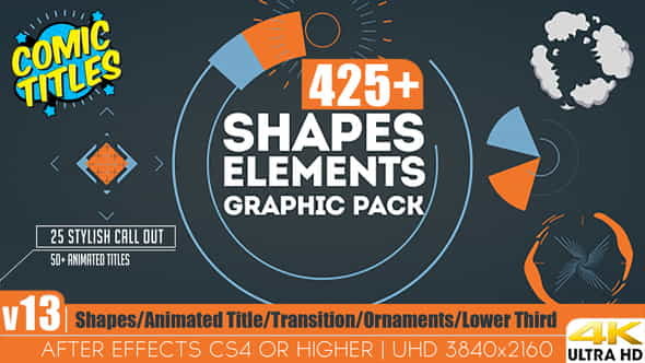 Unlimited ShapesTitlesTransitionsLower ThirdsElements - VideoHive 12002012