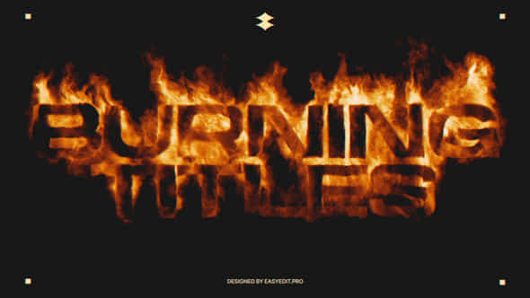Burning Titles - VideoHive 59567754