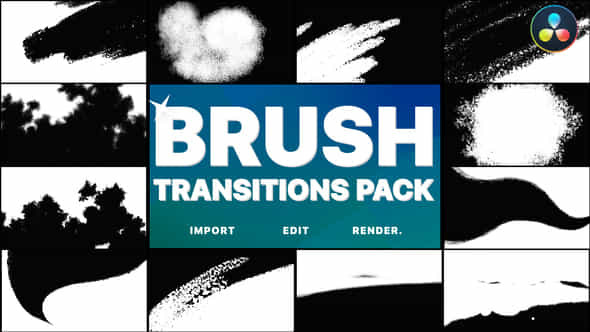 Hand-Drawn Brush Transitions - VideoHive 37441524