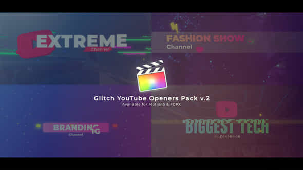 Glitch YouTube Intros - VideoHive 42486302