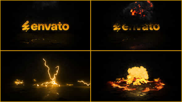 Lightning Fire Logo Animation - VideoHive 53641046