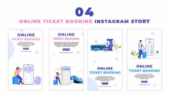 Online Ticket Booking - VideoHive 47440133