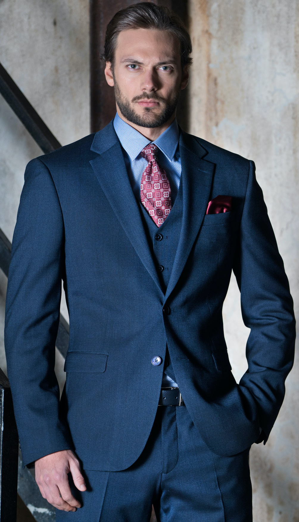 MALE MODELS IN SUITS: QUENTIN ÉMERY for ENRICO CERINI