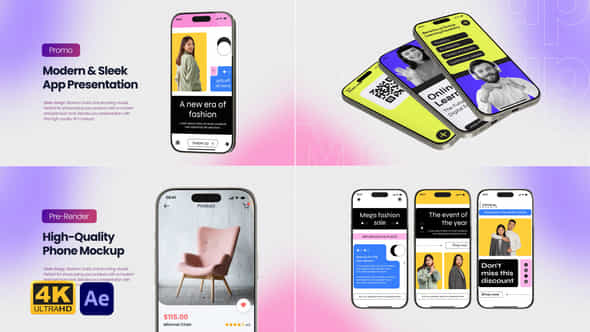 Phone 16 Pro Natural Animated Mockup - VideoHive 56565403