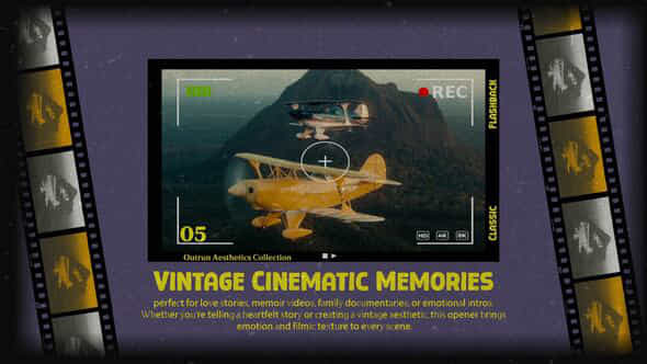 Cinematic Memory Viewfinder Portrait Film Frame Intro - VideoHive 58516984