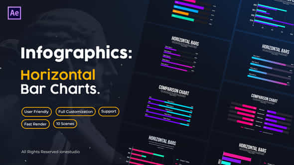 Horizontal Bar Charts - VideoHive 39801327