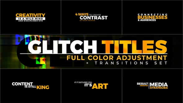 Glitch Titles - VideoHive 22774999