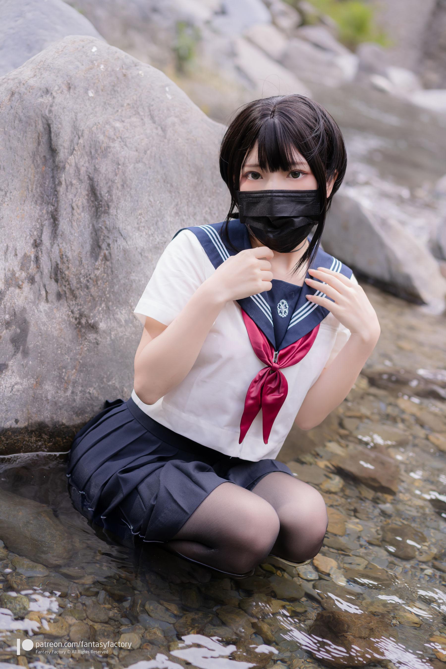 [Cosplay] 小丁 《Fantasy Factory》 – 女仆 JK 死库水(66)