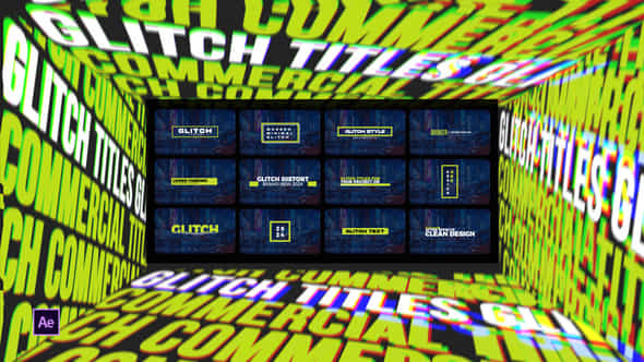 Glitch Commercial Titles After Effects - VideoHive 50918850