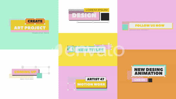 Colorful Titles Dr - VideoHive 45356885