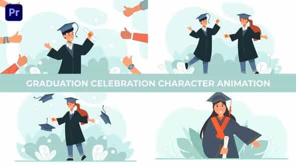 Graduation Degree CelebrationCharacter - VideoHive 39723365