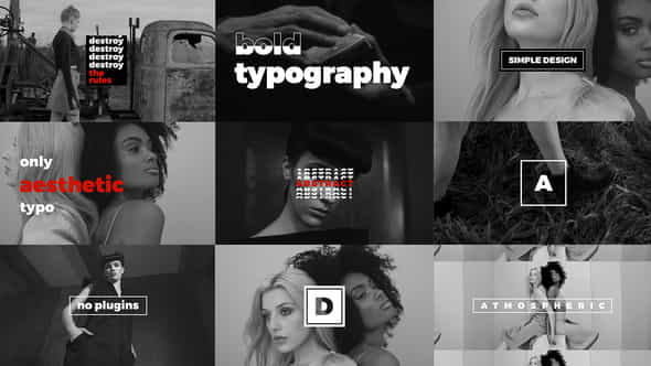 Modern Stomp OpenerDynamic TypographyFashion Event - VideoHive 23355329