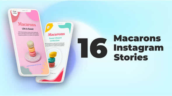 Macarons Instagram Stories - VideoHive 32384901