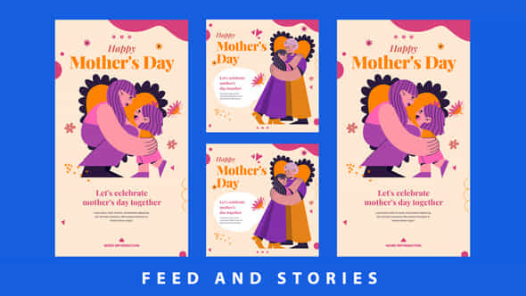 Mothers Day Feed And Stories Instagram - VideoHive 57696137