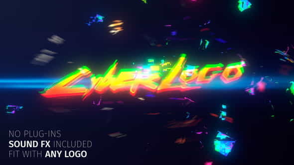 Glitch Cyber Logo - VideoHive 27600313