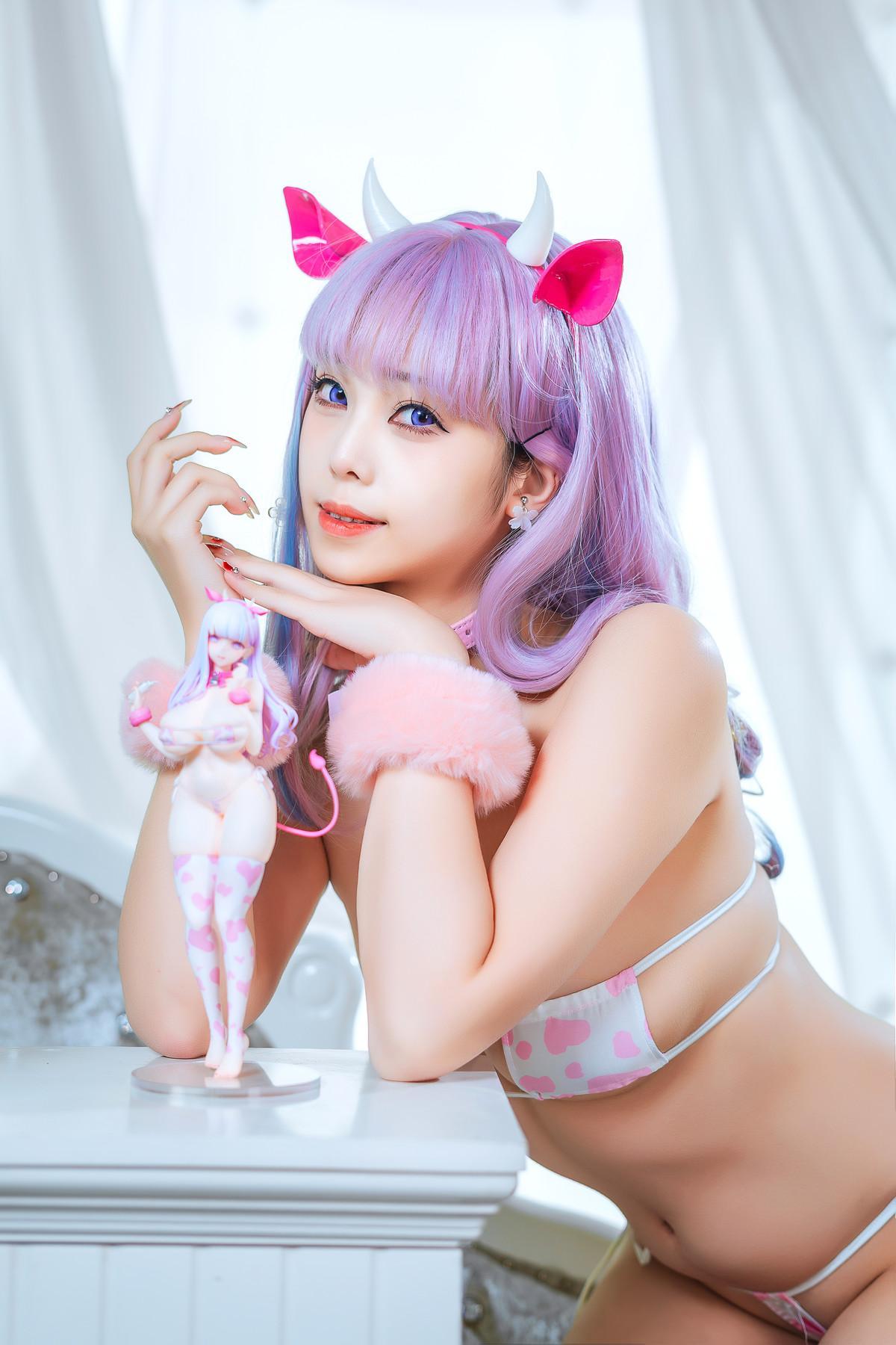 Cosplay 蜜汁猫裘Mizhimaoqiu 普利茅斯 奶牛装ver Set.01(45)