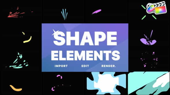 Shapes Elements | FCPX - VideoHive 34130604