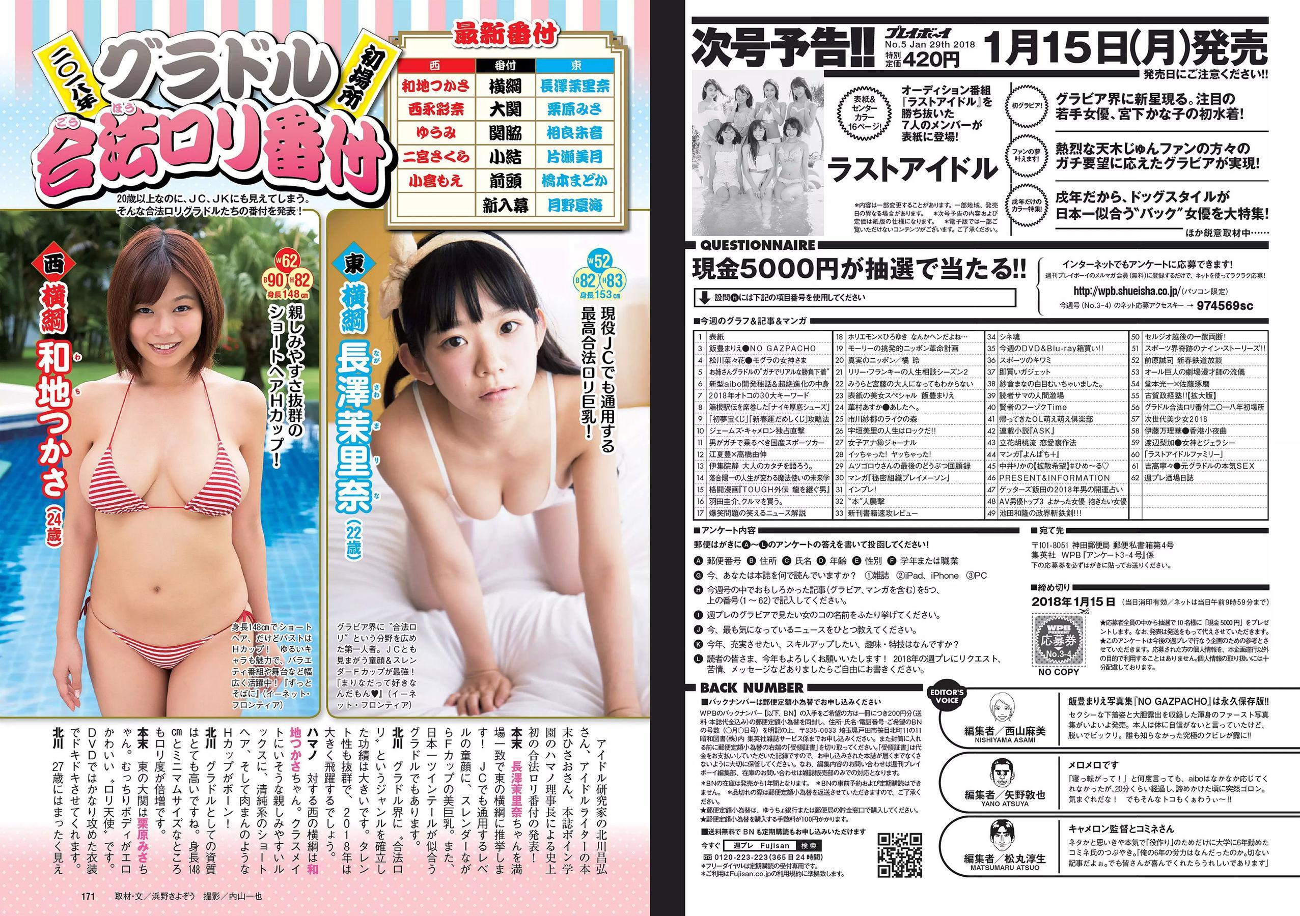 飯豊まりえ 松川菜々花 華村あすか 橘花凛 伊藤万理華 渡辺梨加 [Weekly Playboy] 2018年No.03-04 写真杂志(23)