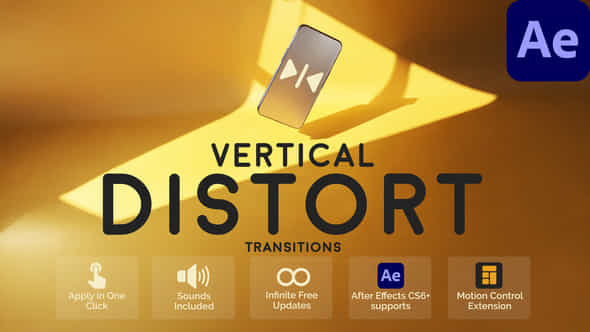 Vertical Distort Transitions For After Effects - VideoHive 57754966