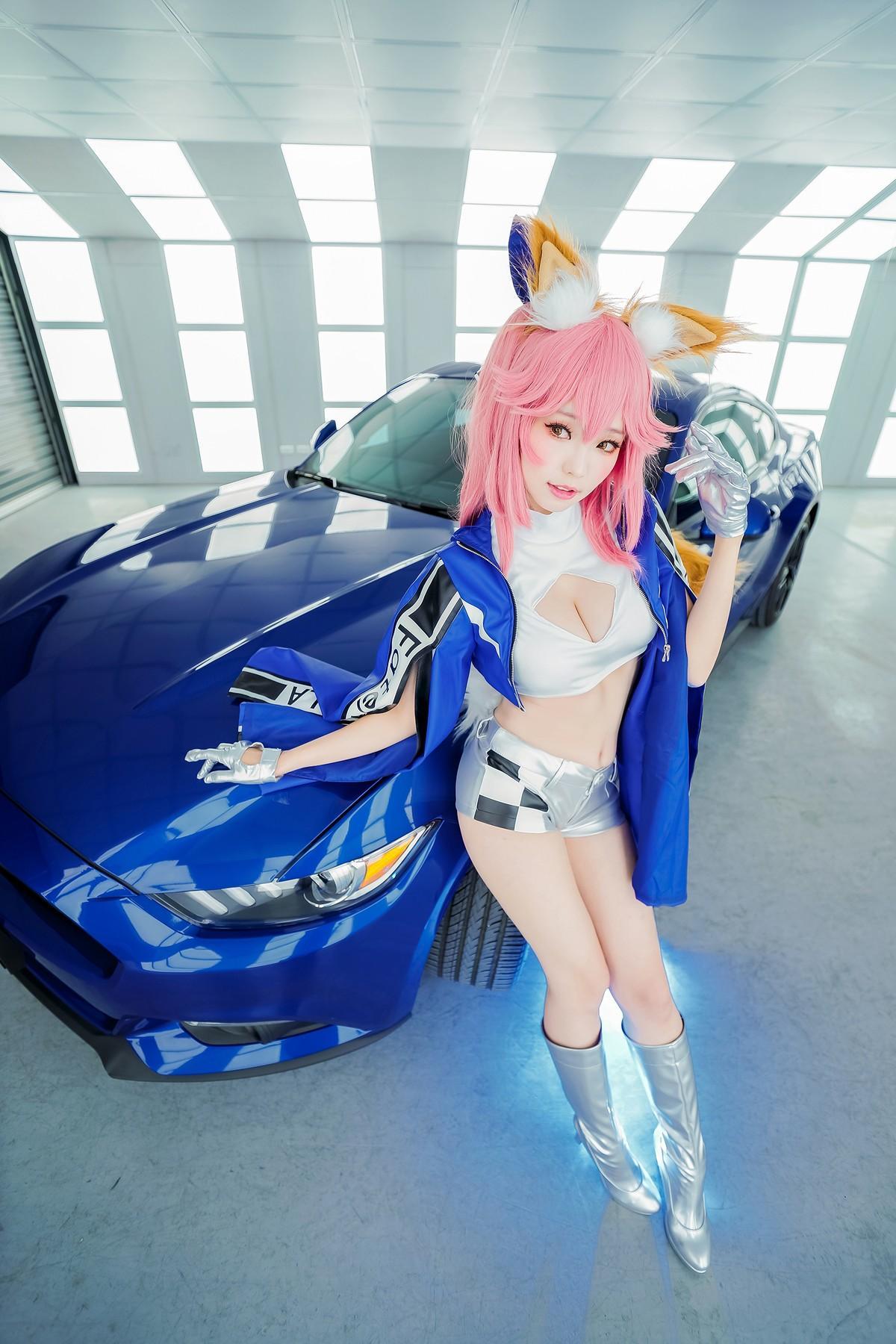 Cosplay ElyEE子 玉藻前赛车(19)