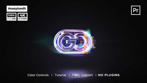 Glitch Dispersion Logo Reveal - VideoHive 35599973