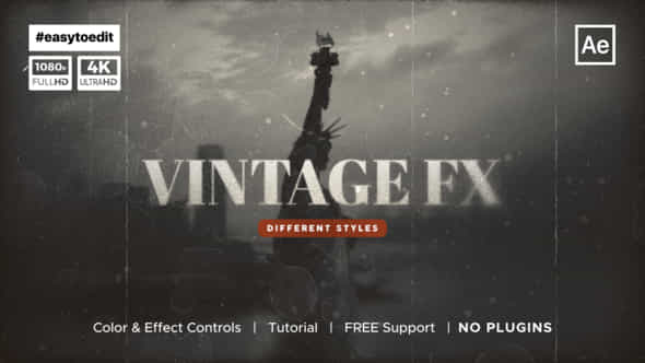 Vintage Fx Overlay - VideoHive 54211943