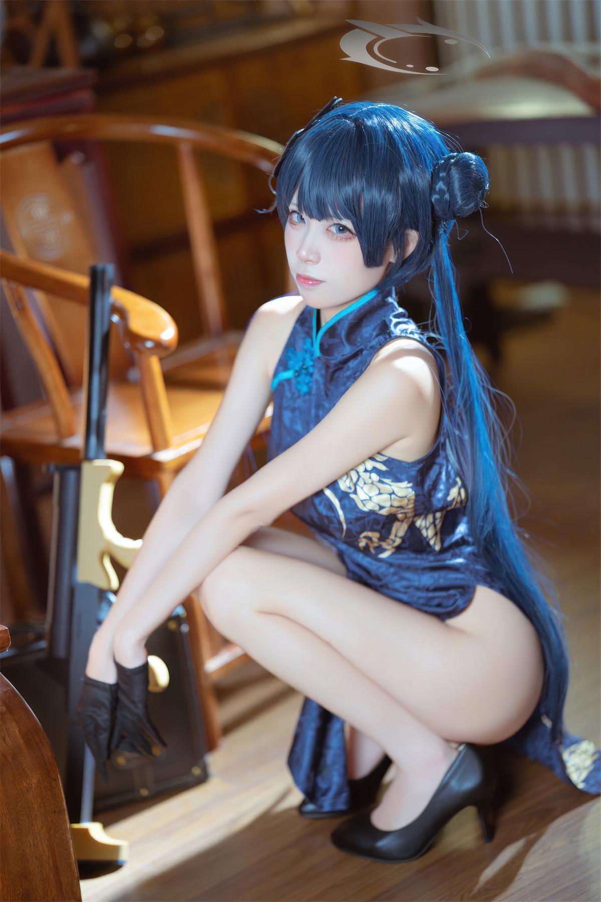 Cosplay 是三不是世w 碧蓝档案 妃咲旗袍(37)