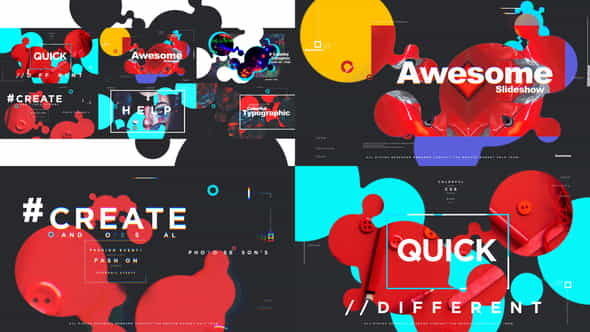 Colorful Typographic Promo - VideoHive 24276622