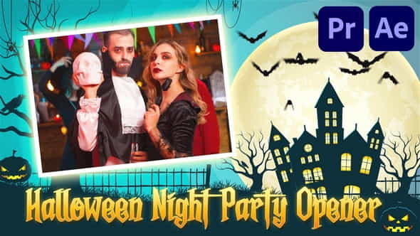 Halloween Night Party Opener - VideoHive 34066646