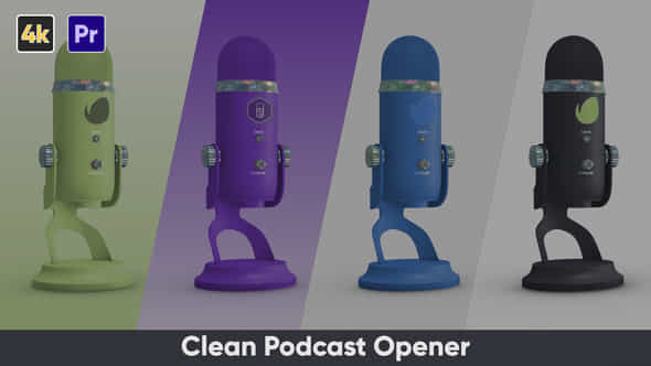 Clean Podcast Opener - VideoHive 43755880