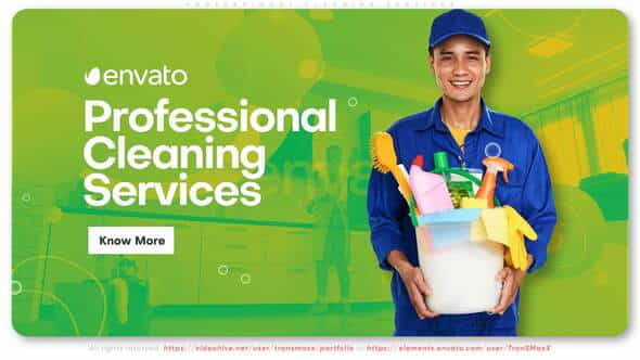 Professional Cleaning Services Promo - VideoHive 27803568