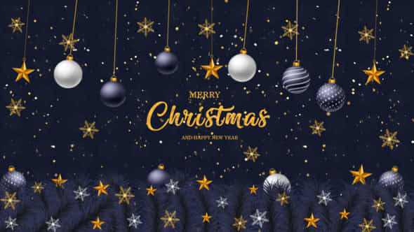 Merry Christmas And Happy New Year Intro - VideoHive 49001773