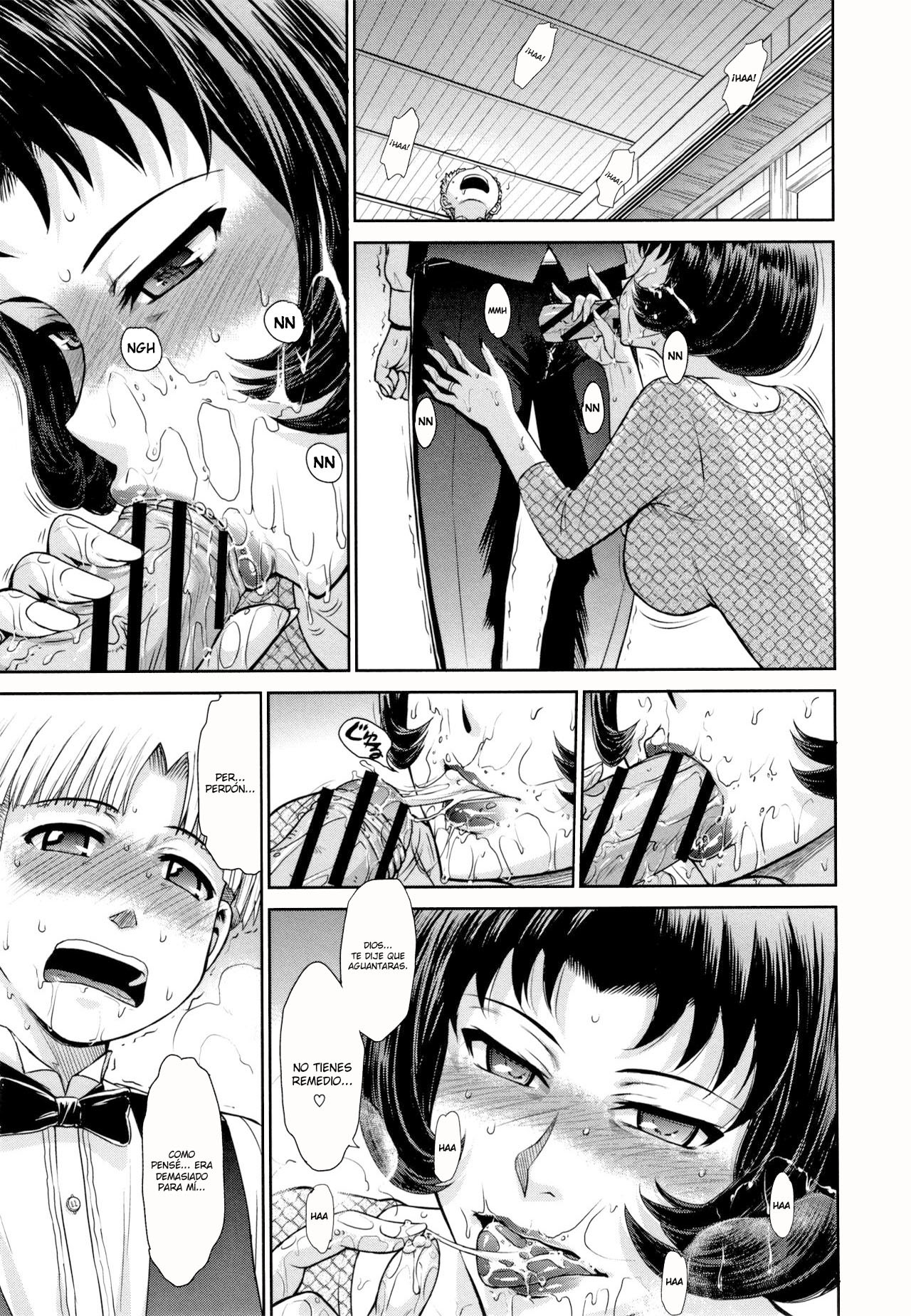 [Tsukino Jyogi] Hitozuma, Mitsu to Niku [Spanish] [Lozlauro]