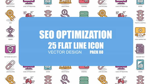 SEO Optimization - Flat Animation - VideoHive 23370403
