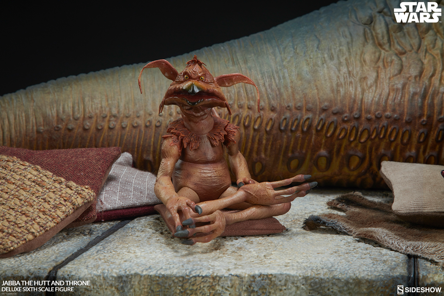 Star Wars Episode VI : Jabba the Hutt and throne - Deluxe Figure (Sideshow) BgOpnyLp_o