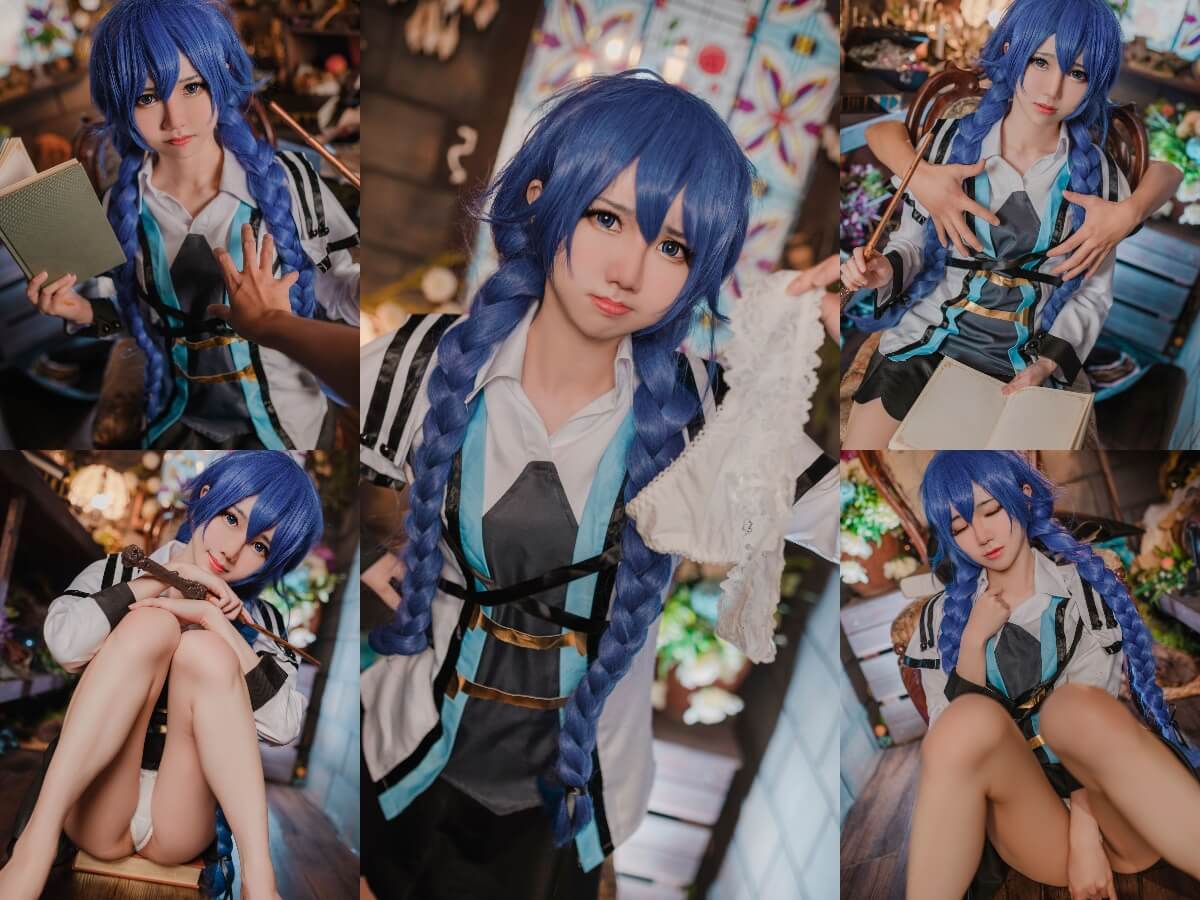 [Cosplay] Sally Dorasnow – Roxy Migurdia (Mushoku Tensei: Jobless Reincarnation)