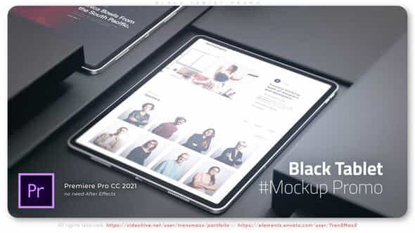 Black Tablet Promo - VideoHive 51460894