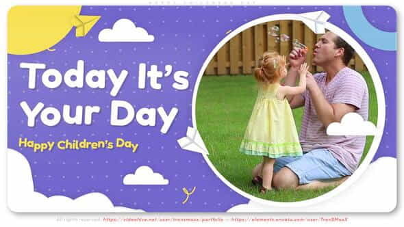 Happy Childrens Day - VideoHive 37505251