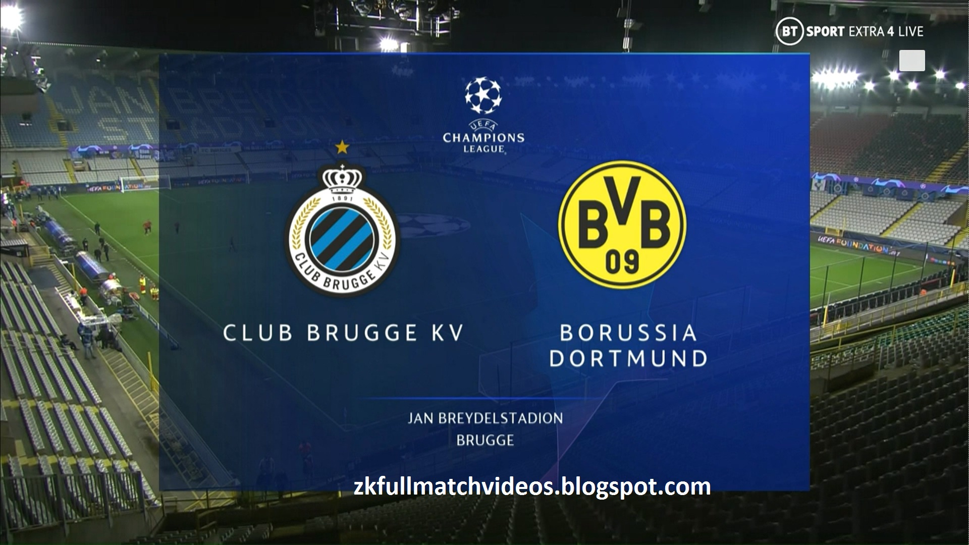 UCL 20/21 - Matchday 3 - Club Brugge Vs Borussia Dortmund - 04/11/2020