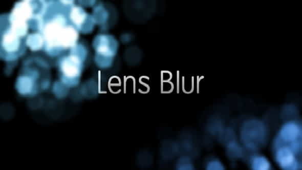 Lens Blur Intro - VideoHive 1946685