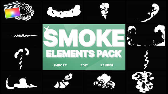 Cartoon Smoke Elements - VideoHive 23764205