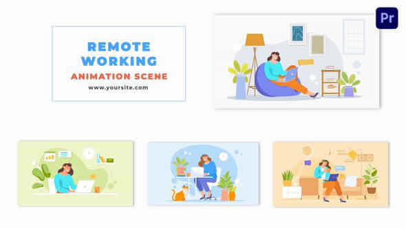 Female Character Working - VideoHive 47881721
