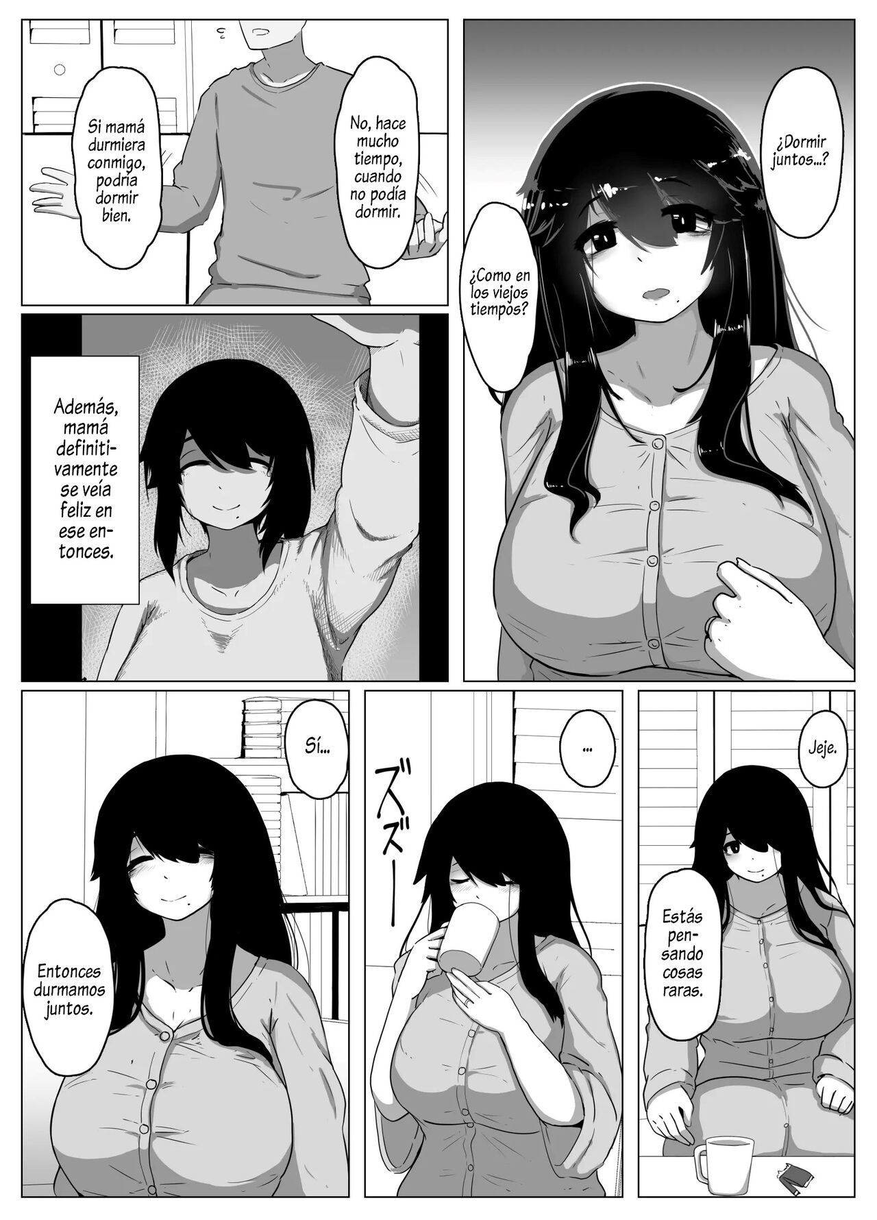 [hahayamoya (moya)] Oyasumi, Okaa-san I  Good Night, Mom I [Spanish]  [Al Chile no Sé Scan]