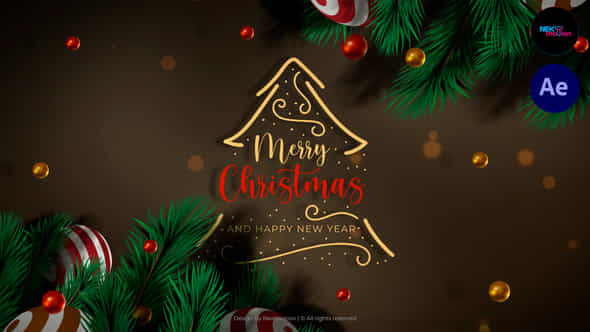 Merry Christmas Title - VideoHive 42291259