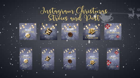 Christmas instagram stories - VideoHive 41810617